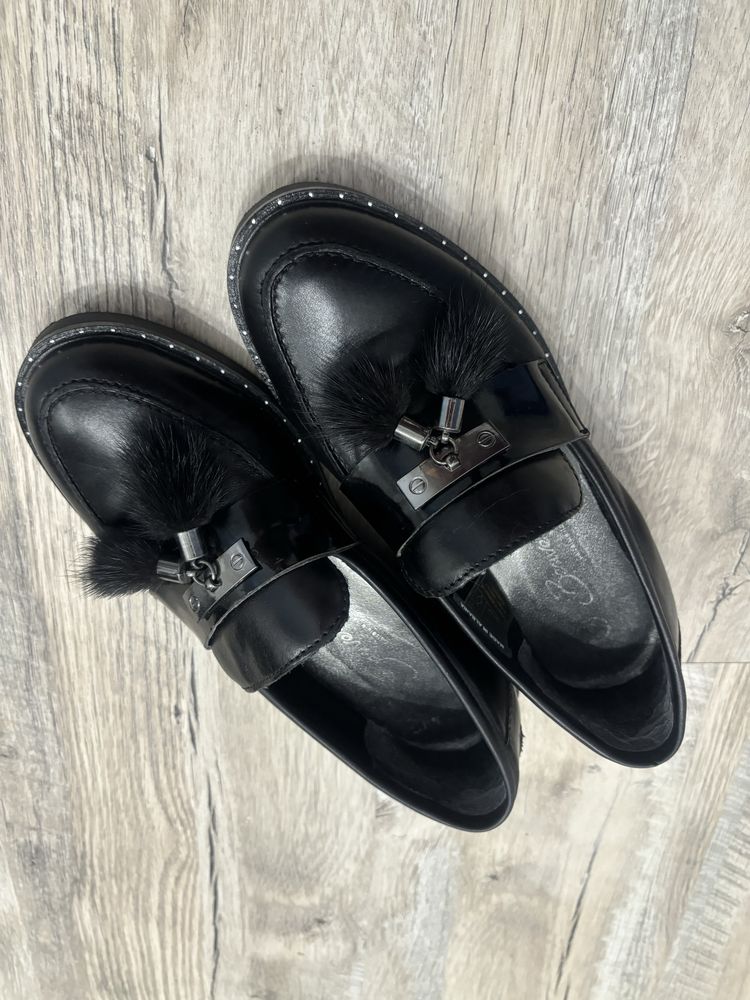 Pantofi piele cu accesoriu Benvenutti
