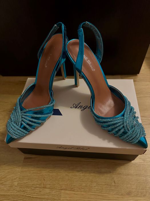 Pantofi Stiletto - Turcoaz