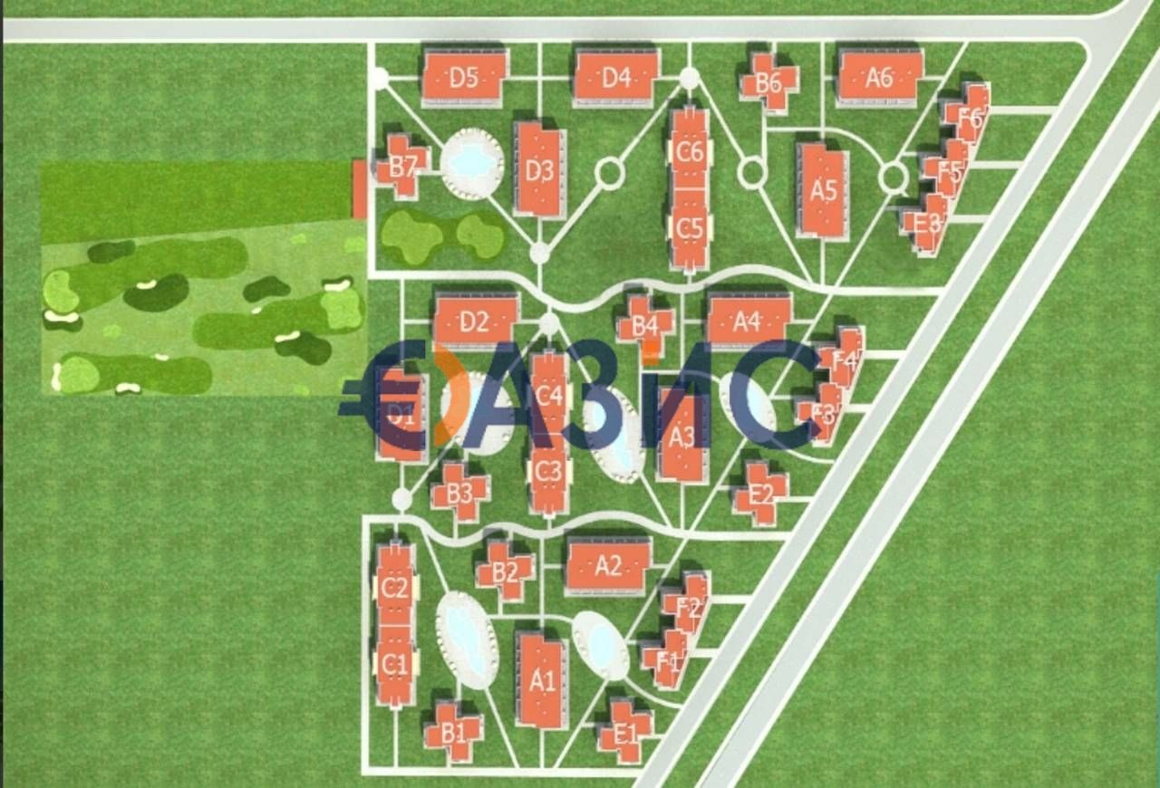 Студио в комплекс Holiday Fort Club, 40 кв.м., Слънчев бряг, България,