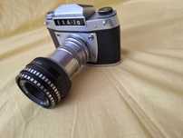 Aparat foto vechi  EXA 1a IHAGEE DDR din DRESDA CU INEL MACRO
