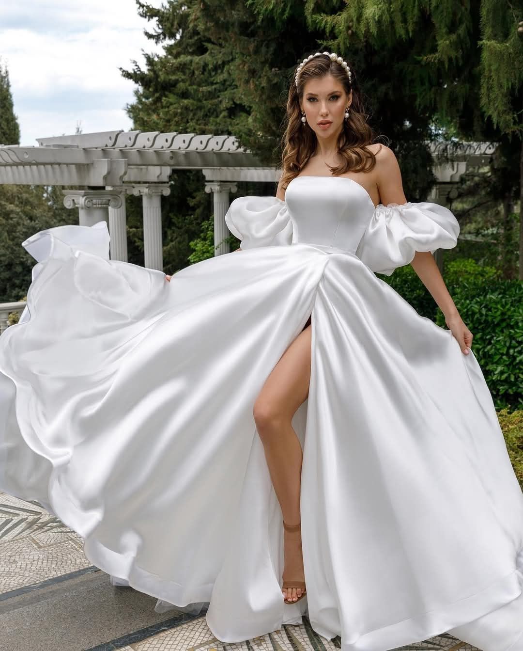 Rochie de mireasă albă lungă oferta preț
