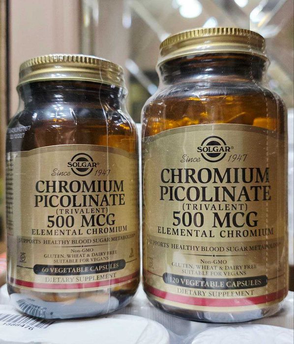 ДОСТАВКИ НЕТ Solgar Хром пиколинат 500,  60 и 120шт. made in usa
