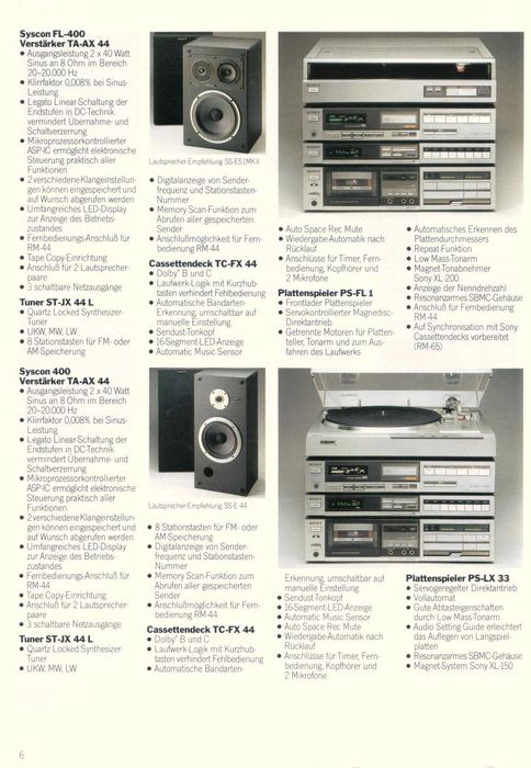 Linie vintage SONY syscon 400