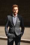 Sacou blazer slim 52 XL de lux Eduard Dresller lana super 130's