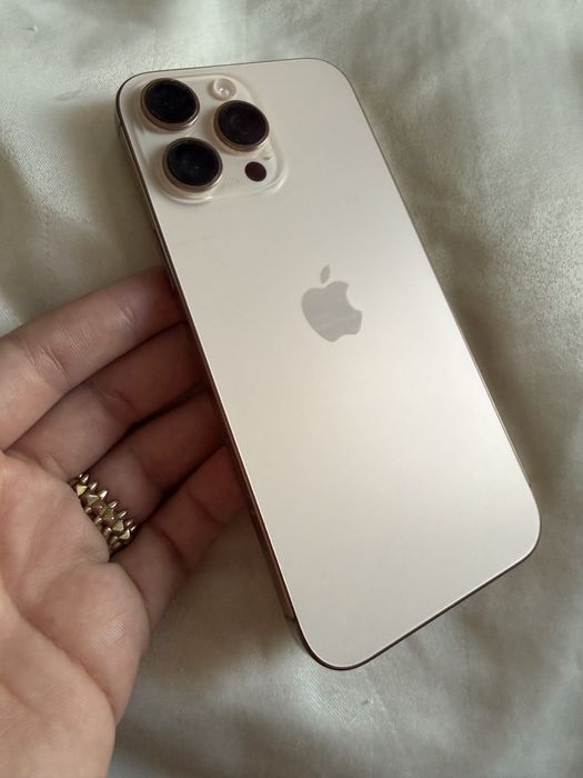 Айфон 16 про макс 256 г десерт цвет с коробкой