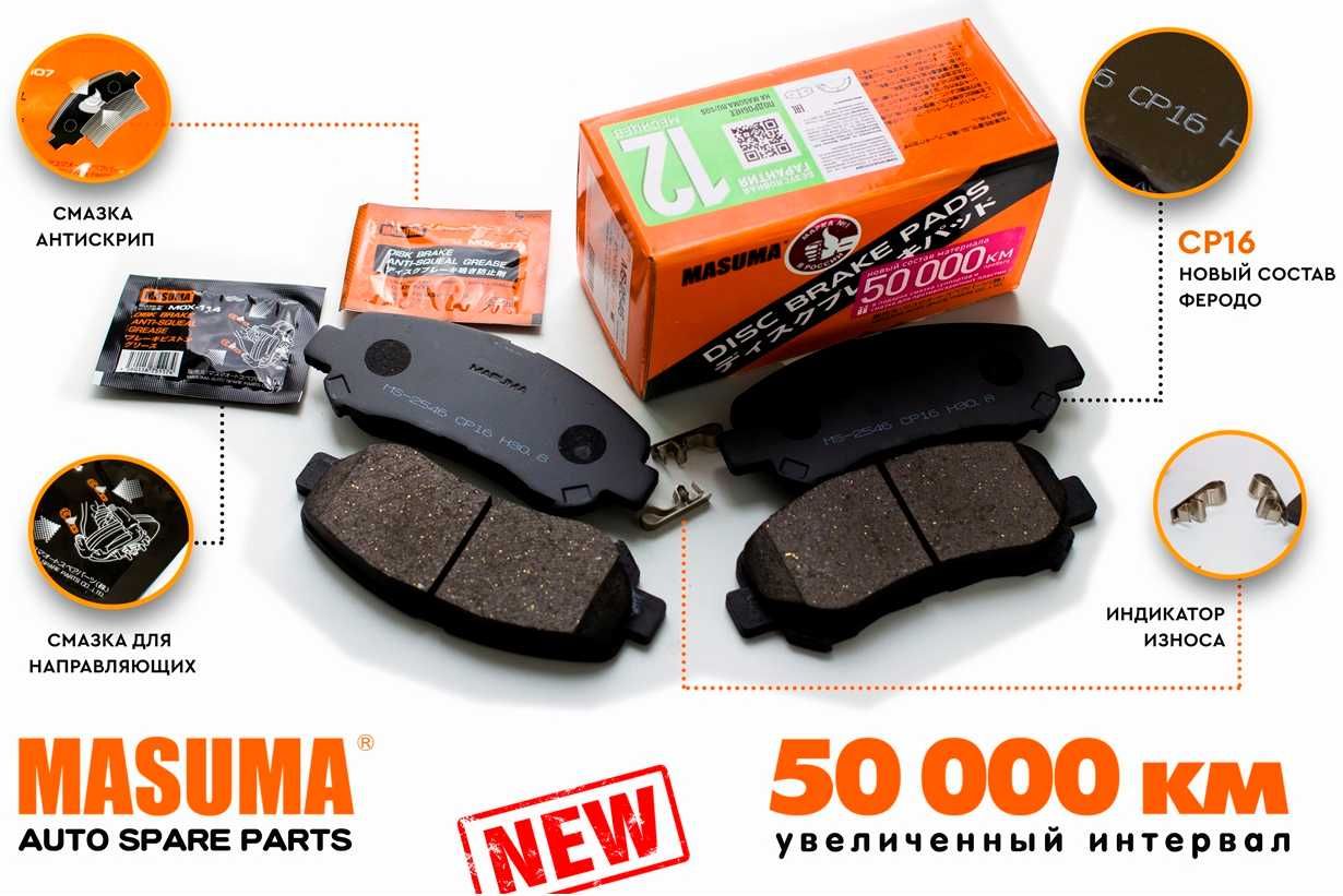 Тормозные колодки, комплектующие (Toyota/Lexus/Nissan/Mazda/Honda)