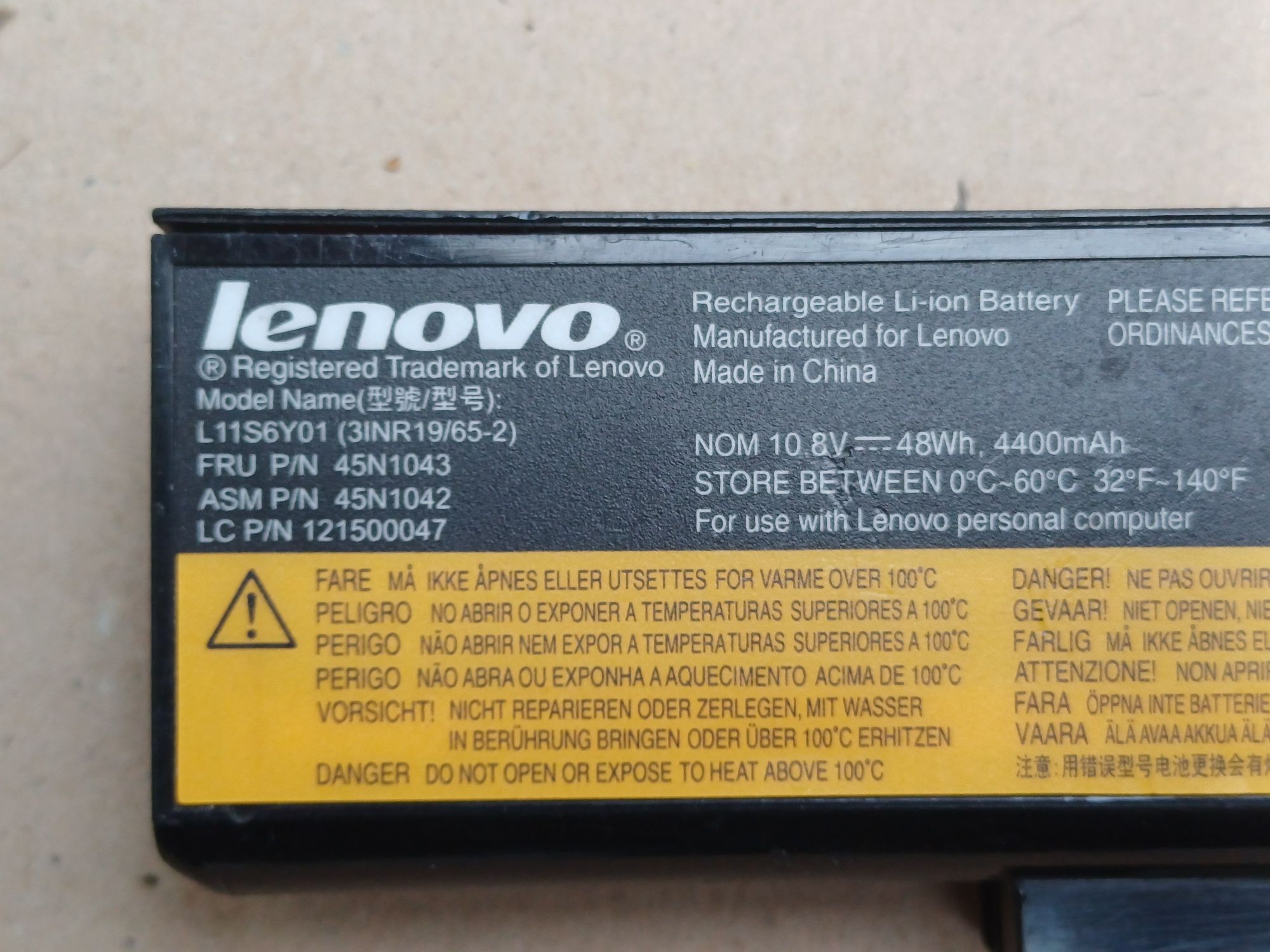 Baterie Lenovo E531 E530 E535 E540 E545 E530c Y580 G480 Z380 Z480 Z580