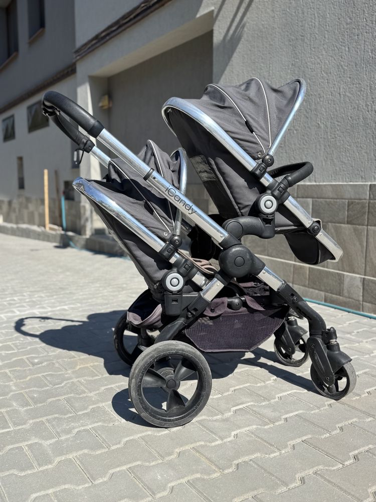 количка за близнаци iCandy Peach 5 – сиво
