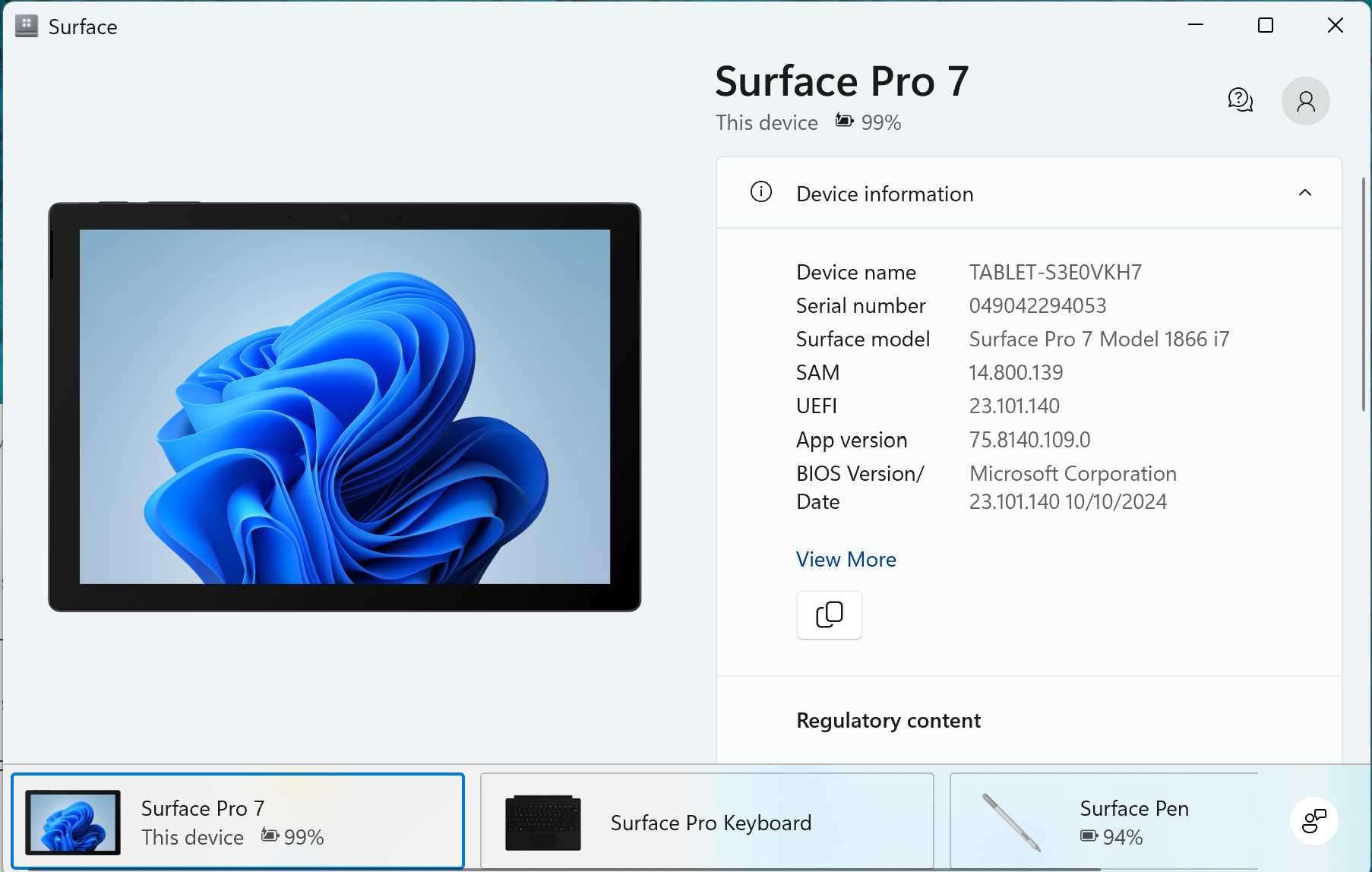 Microsoft Surface Pro 7,  i7-1065G7, 16GB RAM, 512GB SSD Bundle