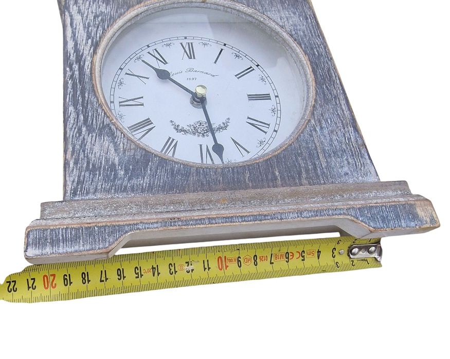 Ceas de Masa Vintage/Rustic  - Stil Suedez/Shabby Ch cu baterie.