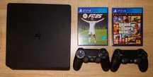 [ PS4 + FC25 + GTA 5 > 1000GB PlayStation 4 Slim с 2 джойстика