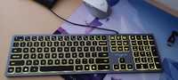 Tastatura myria cu fir MY8537 gri