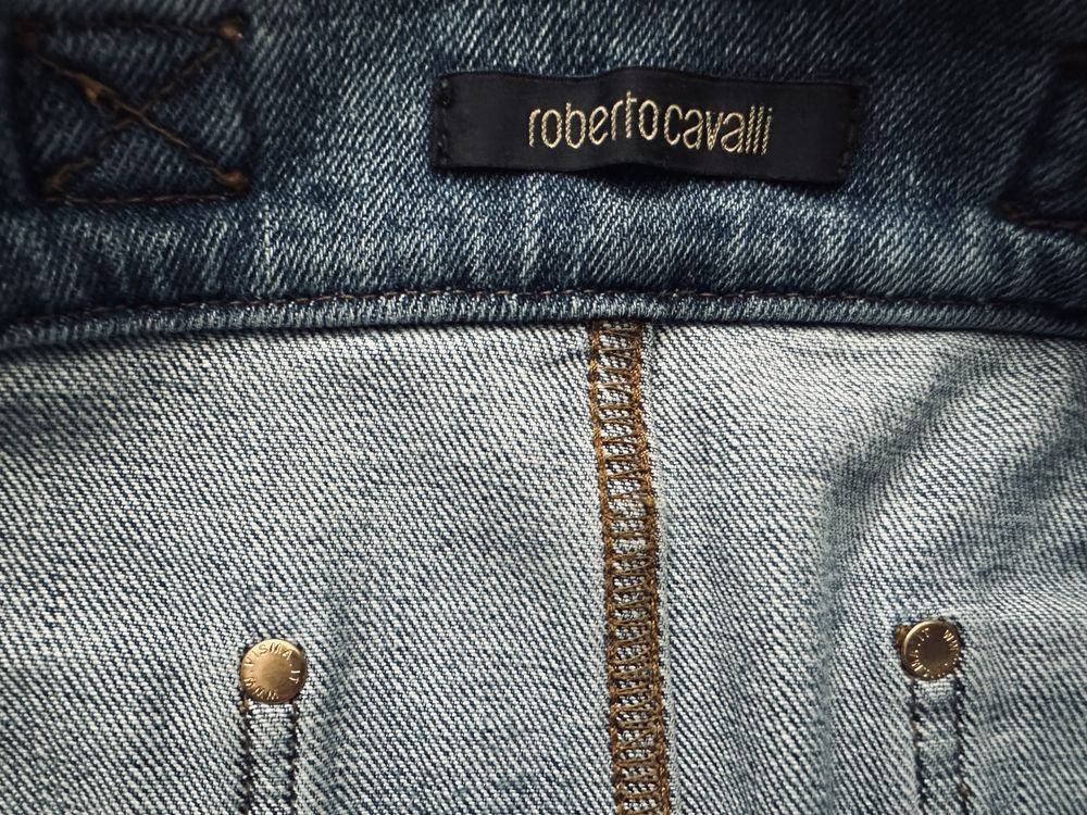Къса дънкова пола Roberto Cavalli