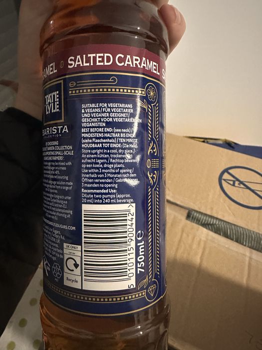 Sirop Caramel Sarat noi sigilate in termen