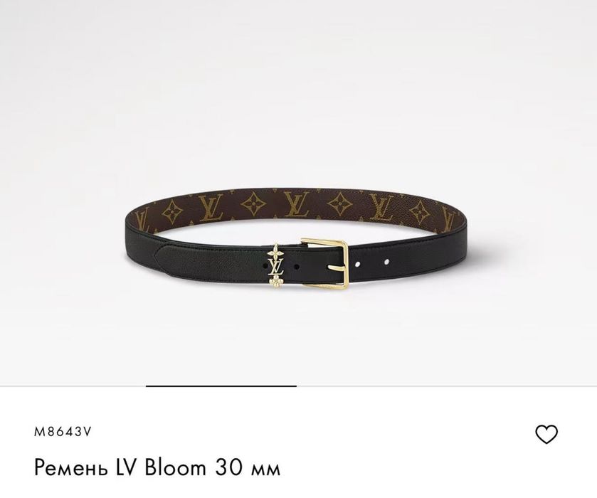 Ремень LV Bloom Louis Vuitton 30 мм