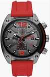 Diesel Overflow Chronograph Silicone Strap Watch, 49mm x 55mm