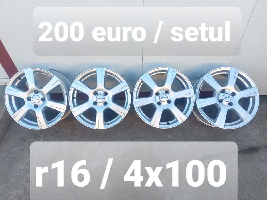 Jante aluminiu r16 / gama DACIA RENAULT NISSAN / 4x100