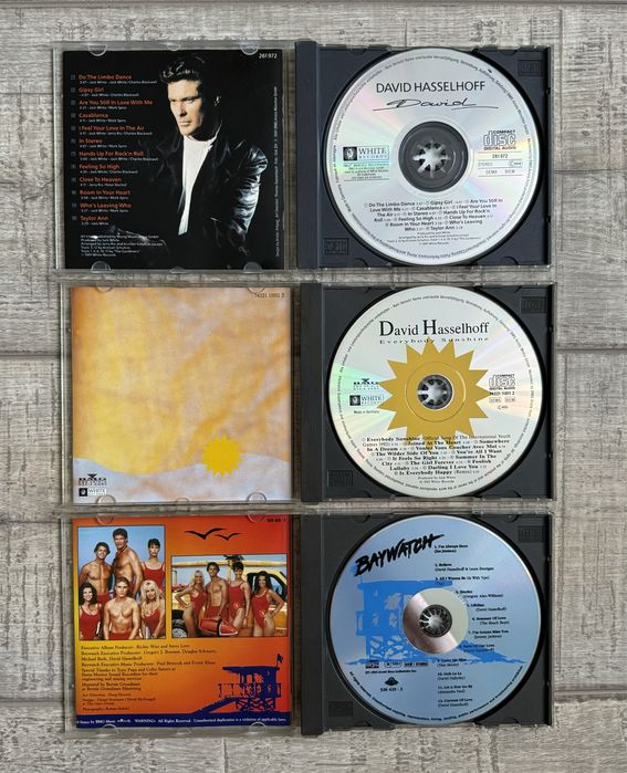 Lot 9 cd-uri originale David Hasselhoff