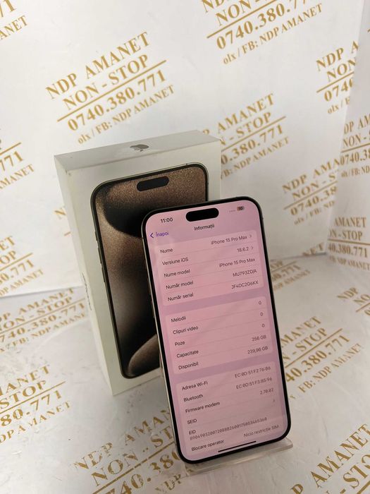 NDP Amanet Calea Mosilor 298   IPHONE 15 PRO MAX (41576)