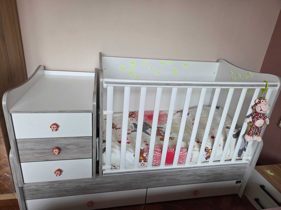 Бебешка кошара  Lorelli 3в1 с матрак