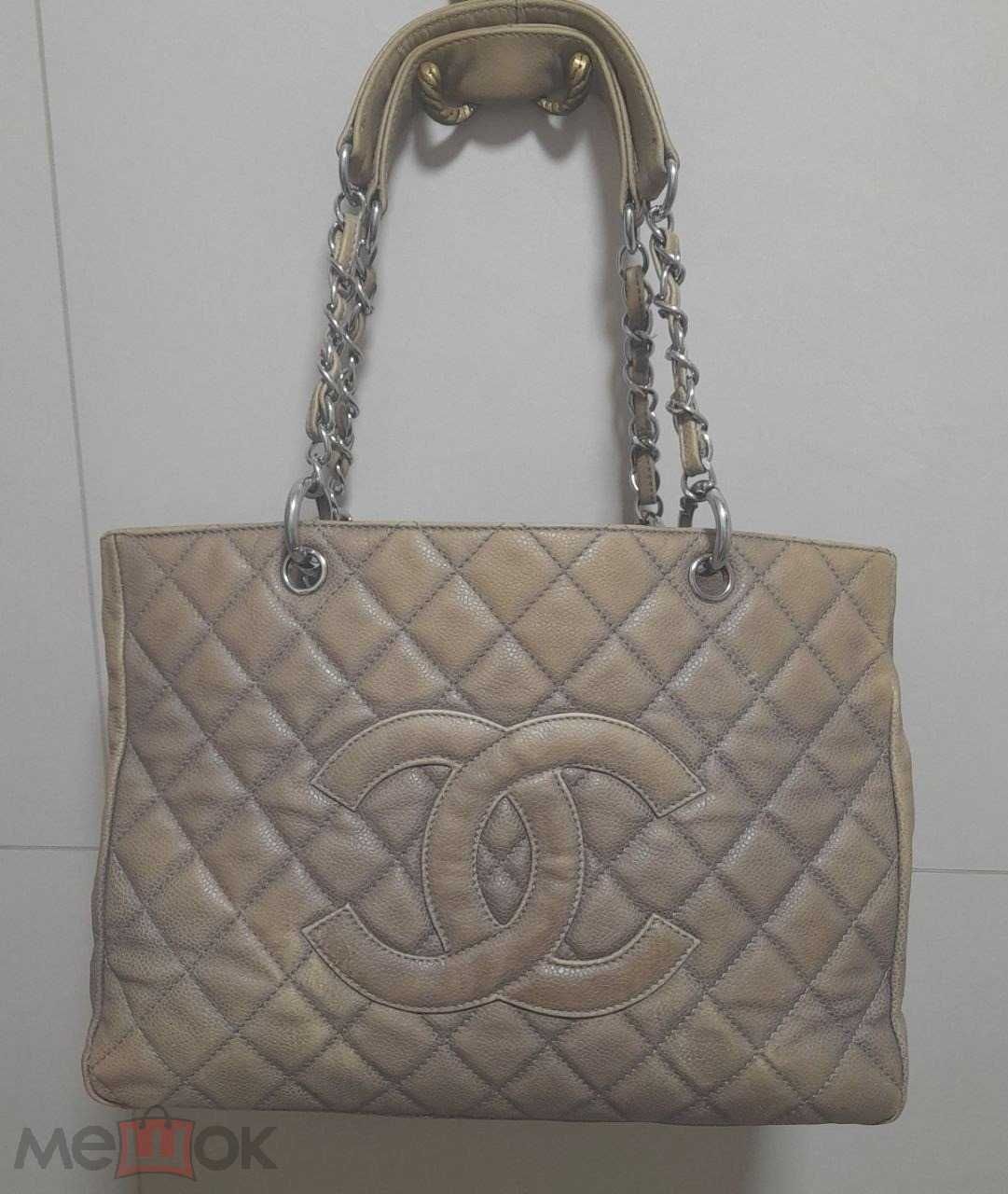 Chanel Grand Shopping Tote / GST / Olive Caviar Leather /Made in Italy