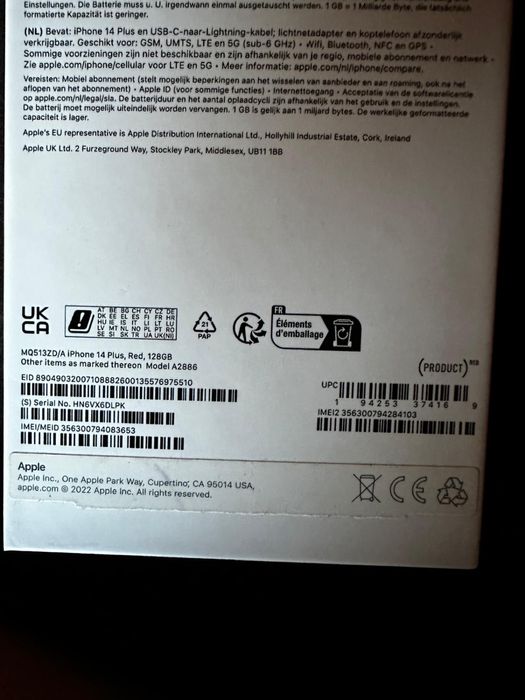 Iphone 14 Plus (Red)