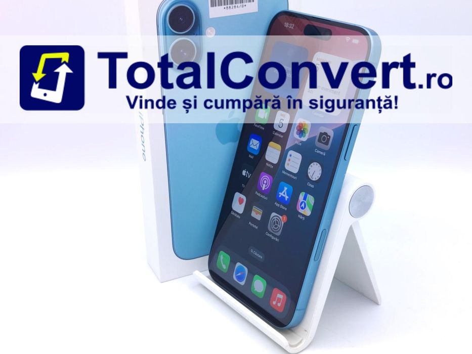 Apple iPhone 16 Plus 128GB Teal 8GB Single, Garantie 24 luni | #D88284