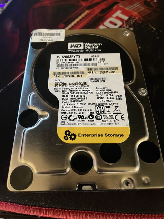 Жесткий диск WD Black 2 TB