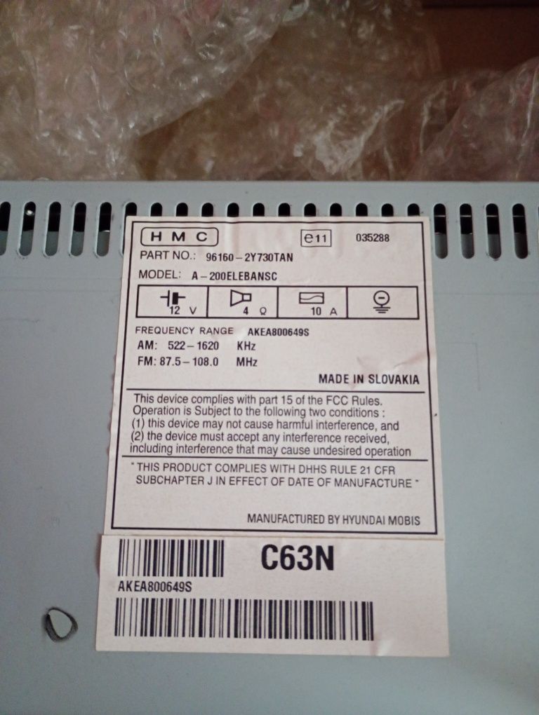 Radio CD Hyundai ix 35 original