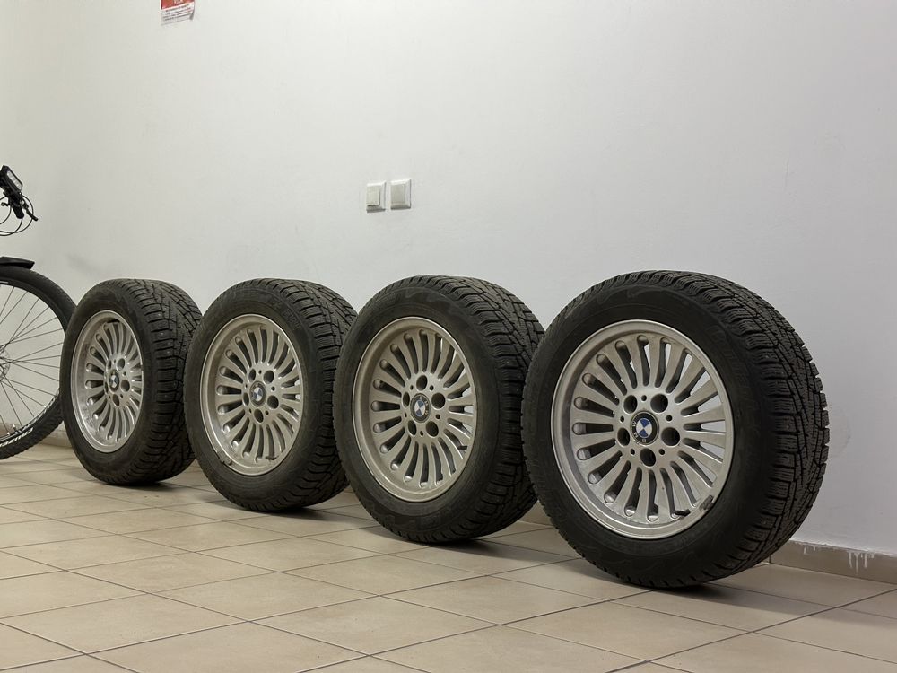 Диски с резиной на бмв 215/55R16 зимнии шипованные