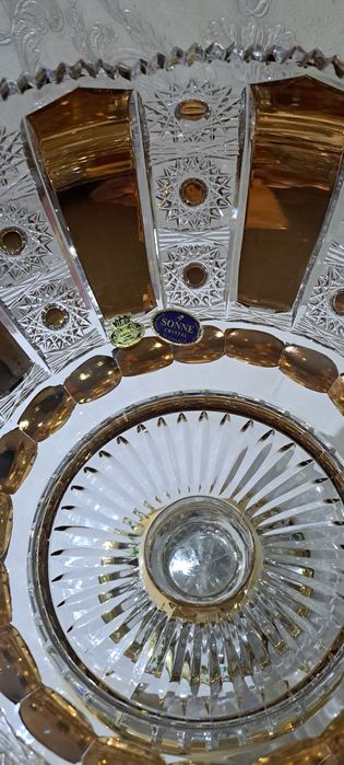 Чехословакия оргинал богема хрусталь вазы 3 штук