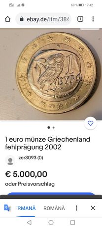 Moneda de colecție 1 euro