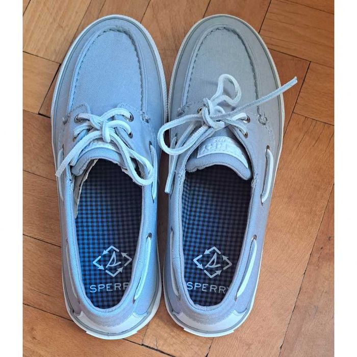 Нови Sperry 40 Bahama II Яхтени Сиви Гуменки Кецове Обувки Мъжки 26.0