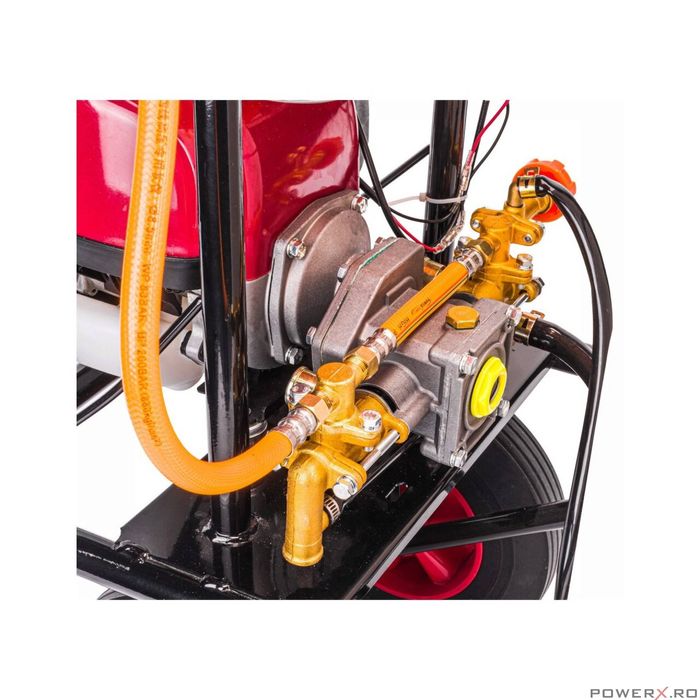 Pompa stropit cu rezervor 60L, furtun 28m, pulverizator cu motor in 4