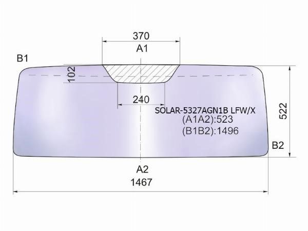 Стекло лобовое Mercedes-benz G 240