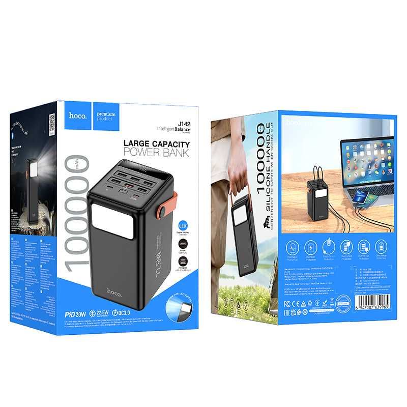 Hoco J142 Surpass 22.5W+PD20W Power Bank 100000mAh QC3.0 For iPhone 16