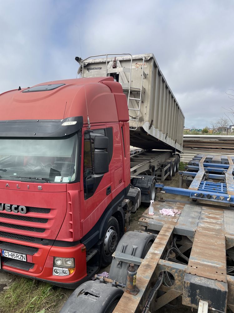 Vând ansamblu cereale  Iveco Stralis 420 an 2011,Bena Benalu 25000e