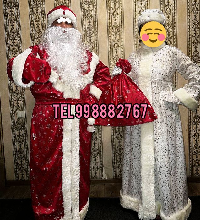 Qorbobo va qor qiz Kiymi sotiladi  продам костюм дед мороз и снегурочк