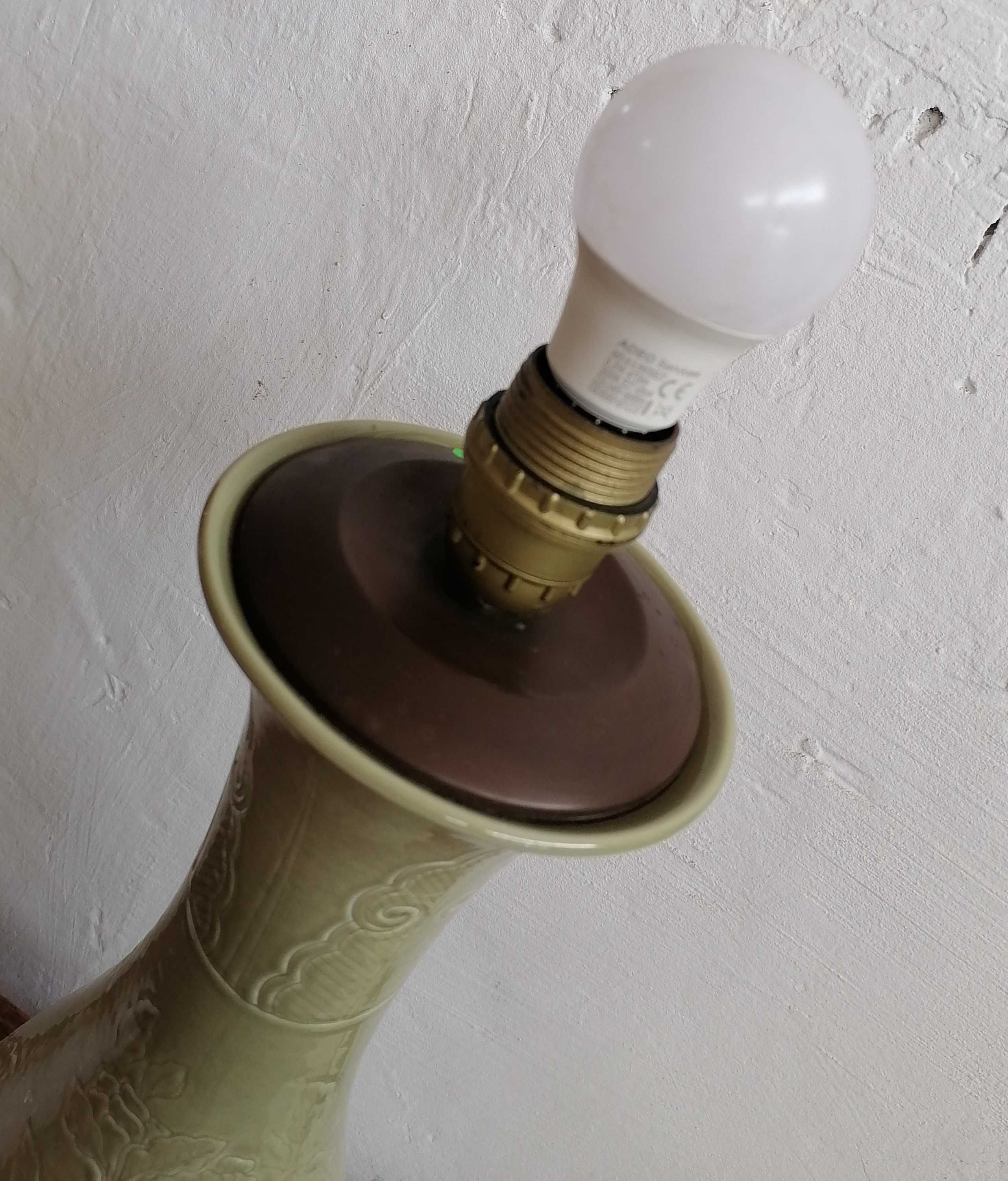 Lampa veche din portelan/ Veioza/ Lampadar