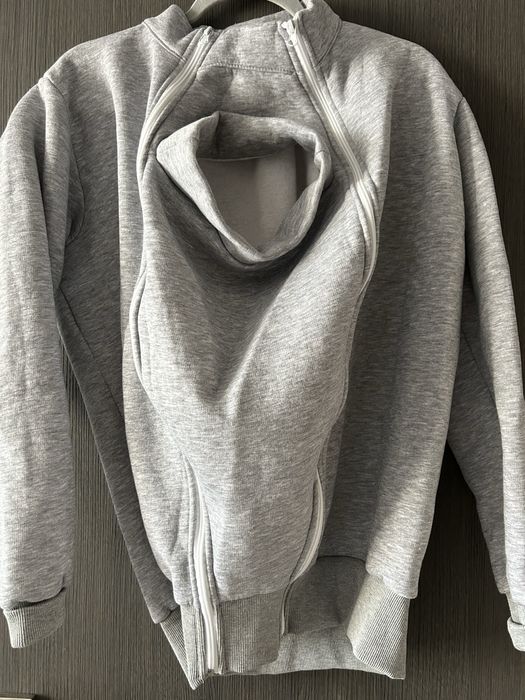 Поларен суитчър за бебеносене светло сив