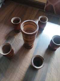 Set pahare din lemn