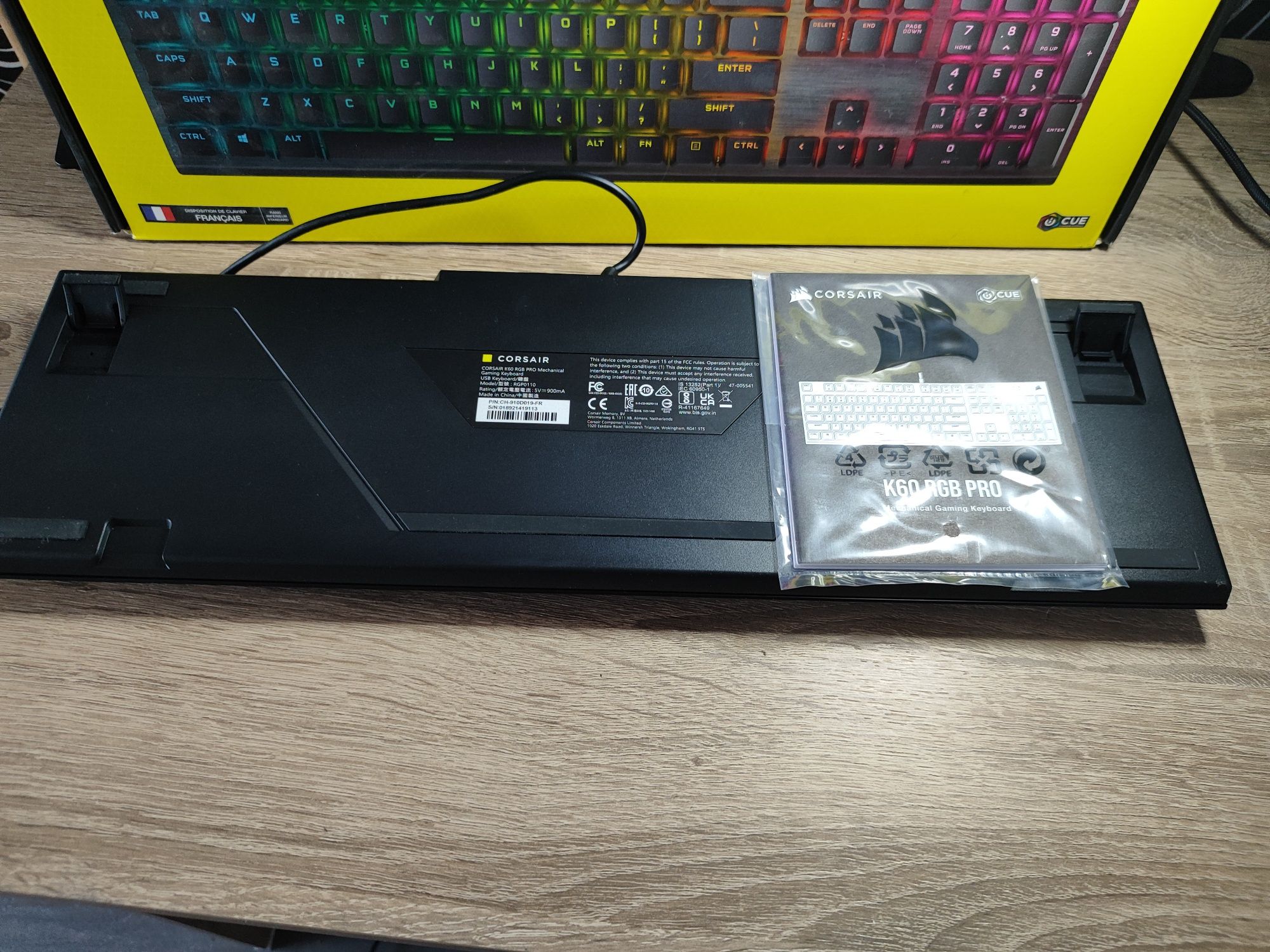 ПРОМО ! CORSAIR K60 PRO RGB Геймърска клавиатура !