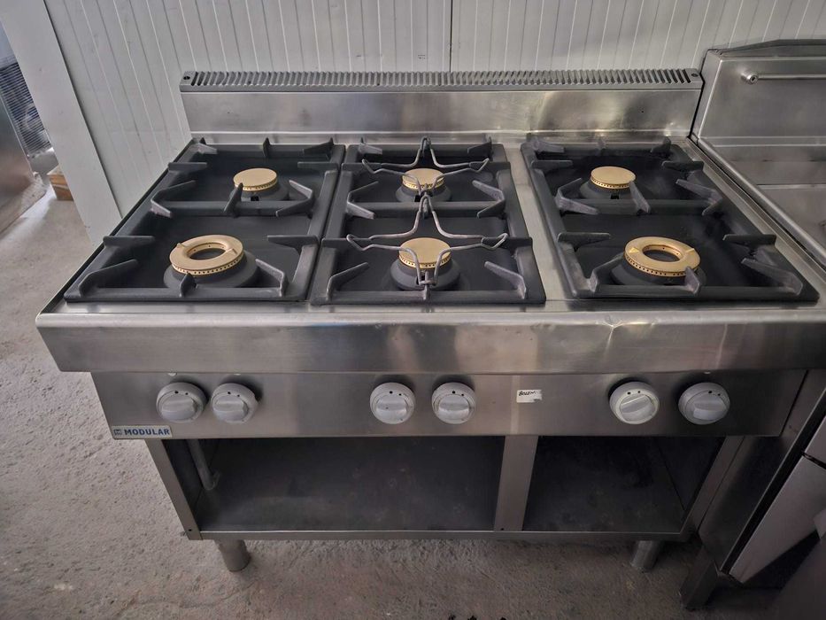 Aragaz 6 ochiuri MODULAR LINIE 700 revizionat cu putere calorica mare