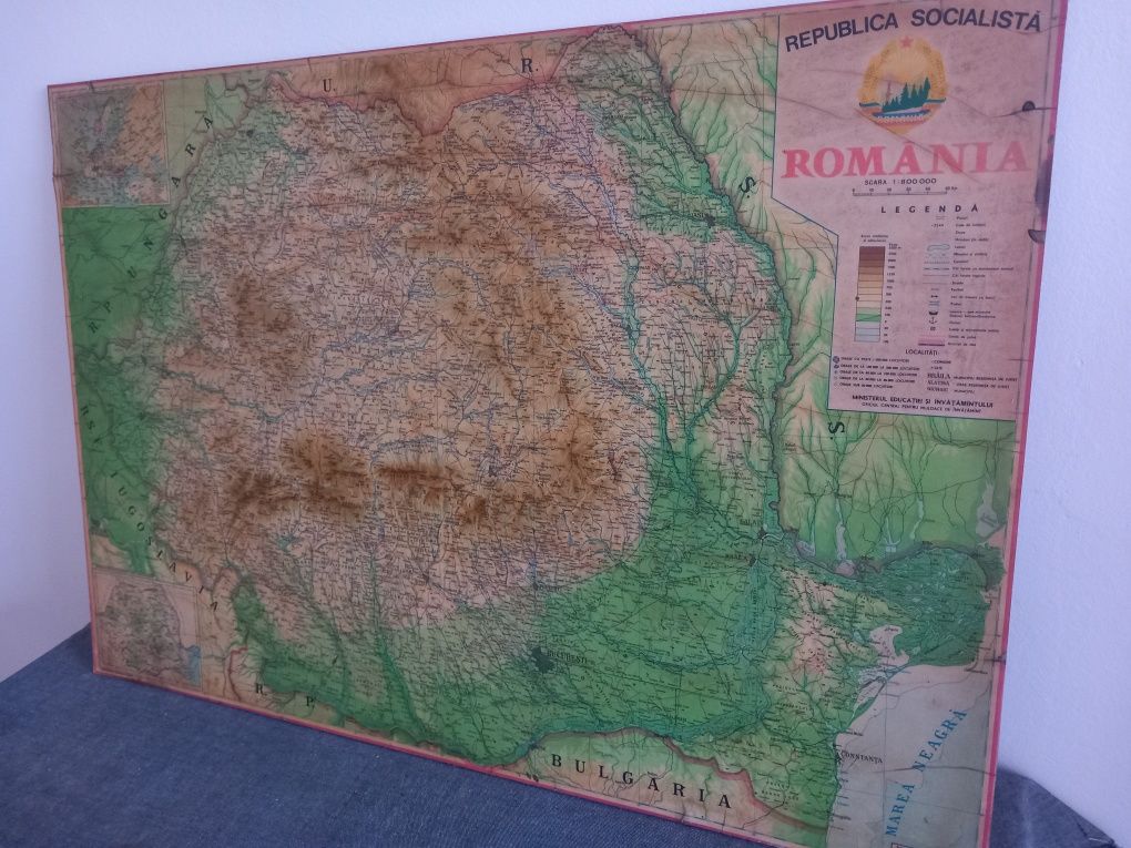 Harta României, Republica Socialista