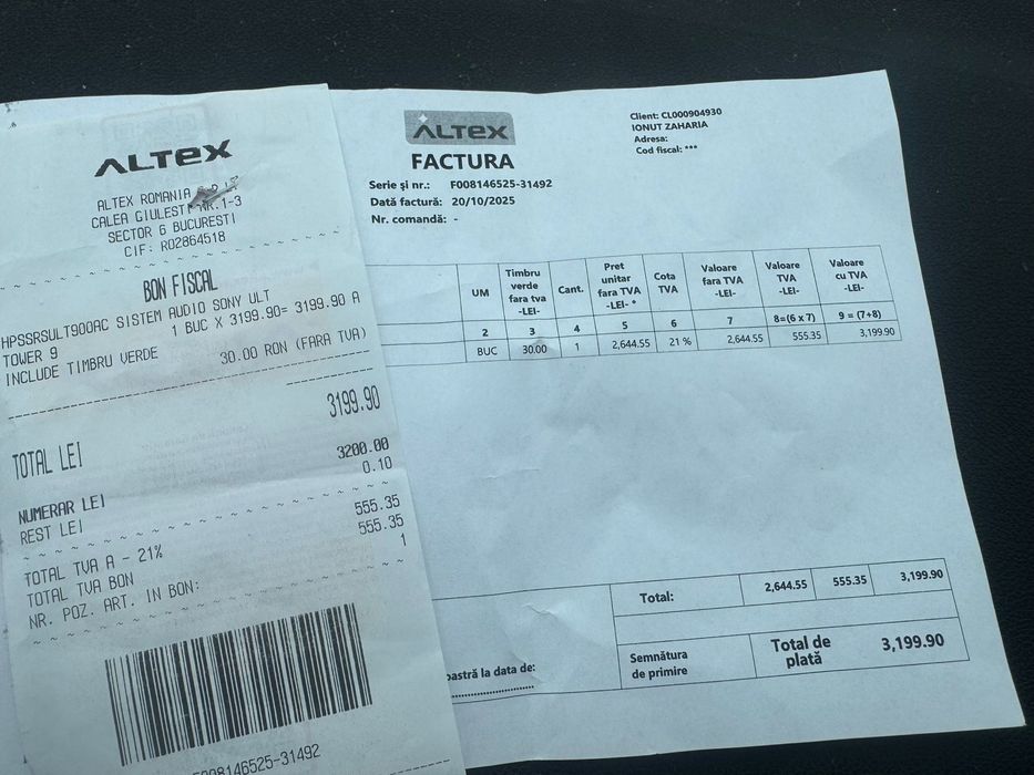 Vand Boxa SONY Ultra