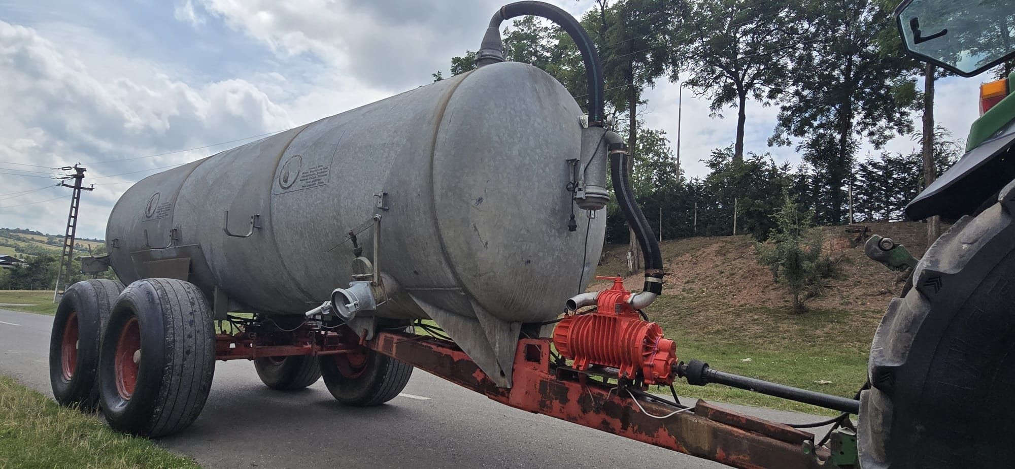 Pompa Vidanja cisterna apa dejecții tractor PICHON 12600 l tandem