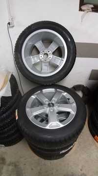 Set  iarna nou jante originale audi anvelope 215 55 17 Bridgestone