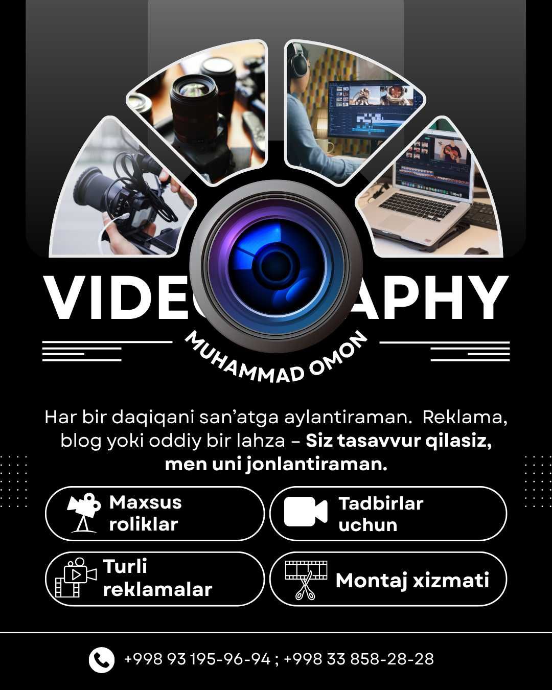 Video, Montaj, Kontent – Hammasi Bizdan!
