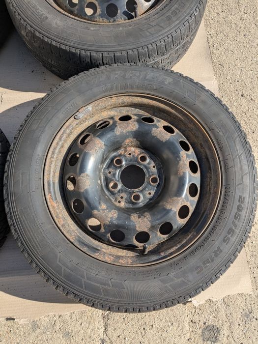 Jante R16 Mercedes + 195-205/65/R16C set iarna