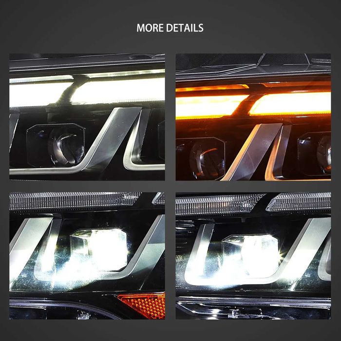 Комплект Full LED фарове с мигачи за Mustang 2018 с визията на S650